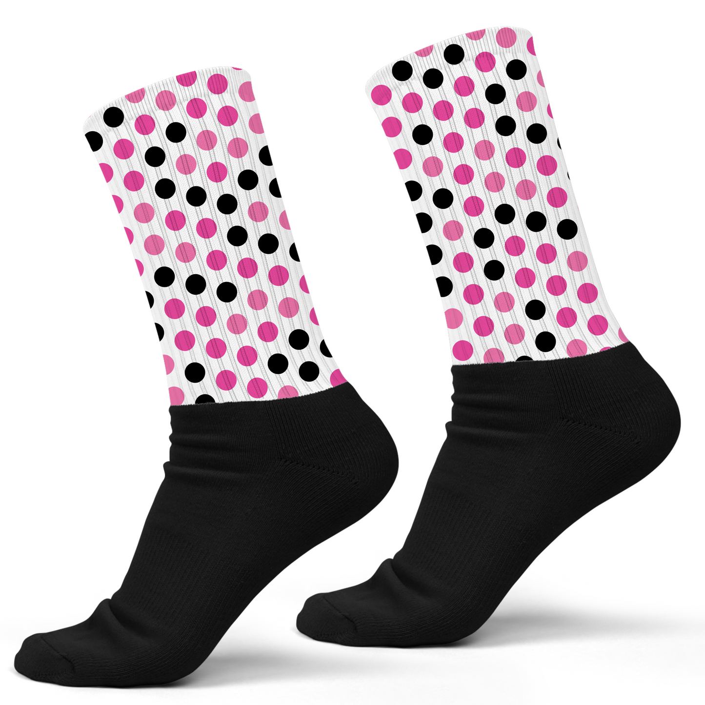 Polka Dots (Black and Pink)