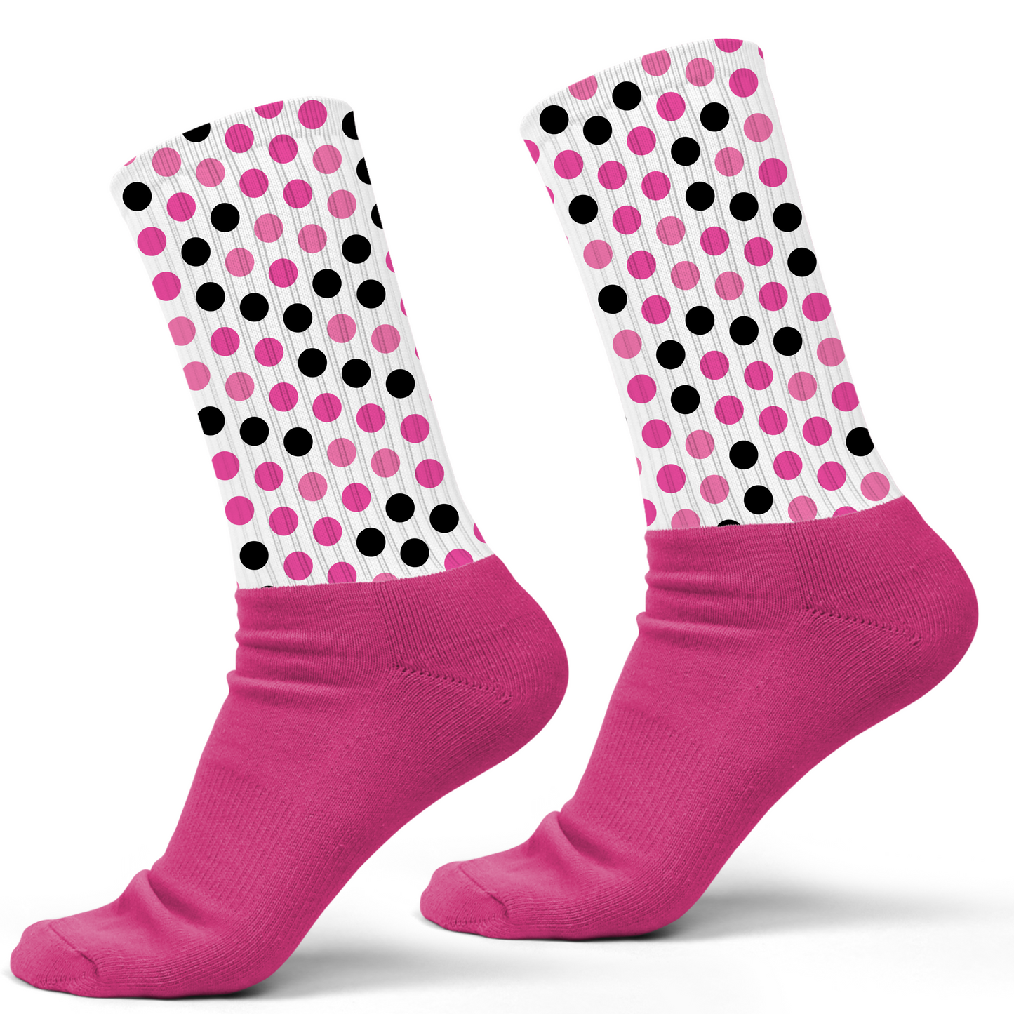 Polka Dots (Black and Pink)