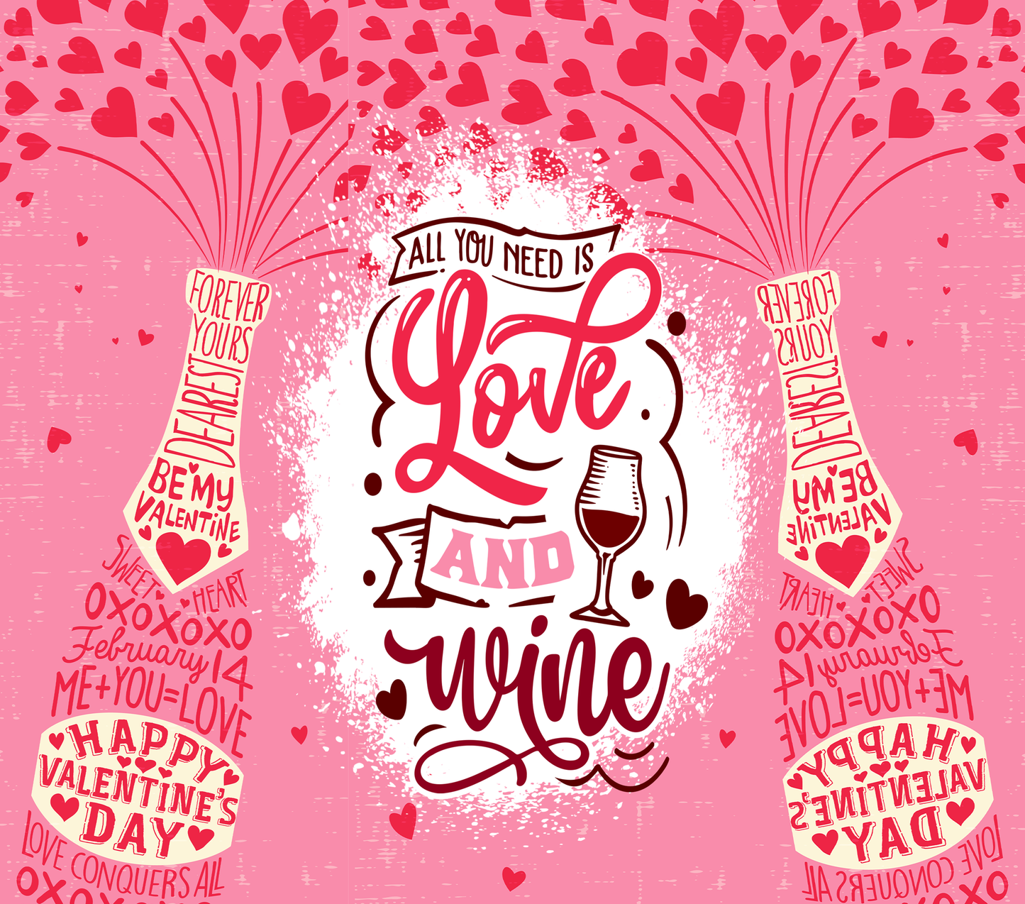 Love And Wine Tumbler